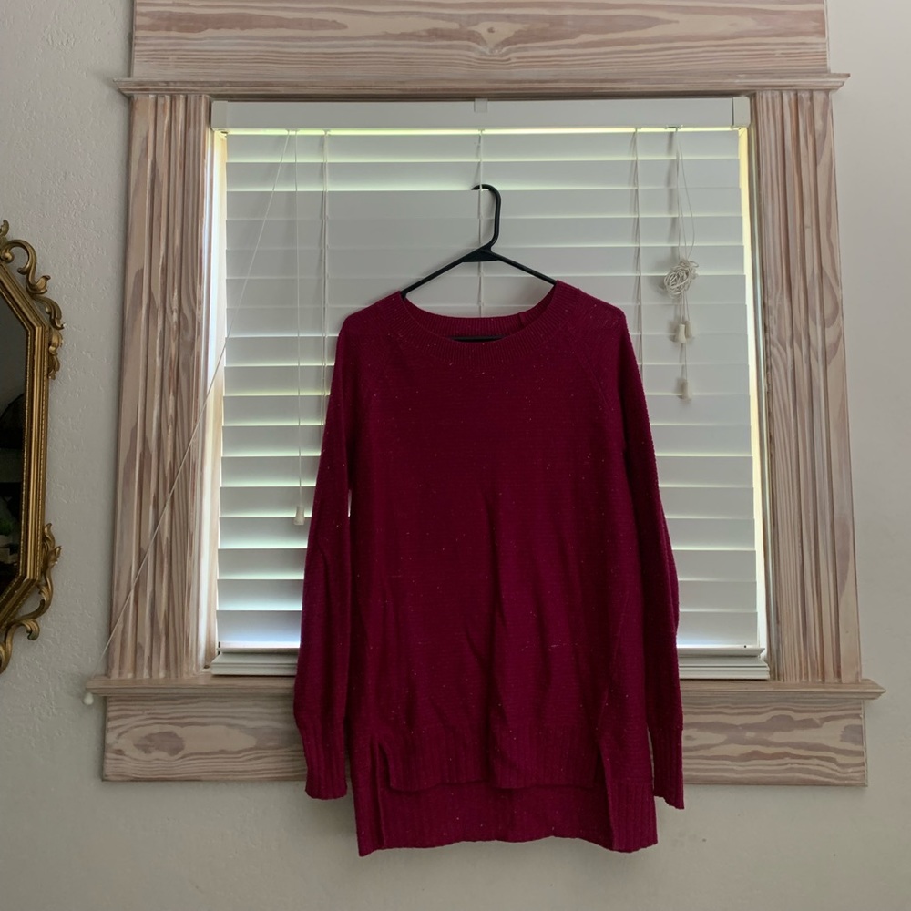 Speckled hot pink sweater
